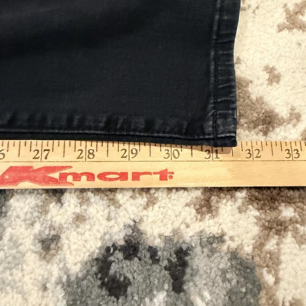 Liverpool Eco Logic Jeans Mens 30x32 Black Bullet Dark Slim Straight Stretch